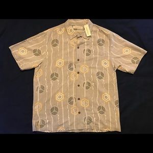 NWT TOMMY BAHAMA ‘Beach Boogie’ 100% Silk Shirt
